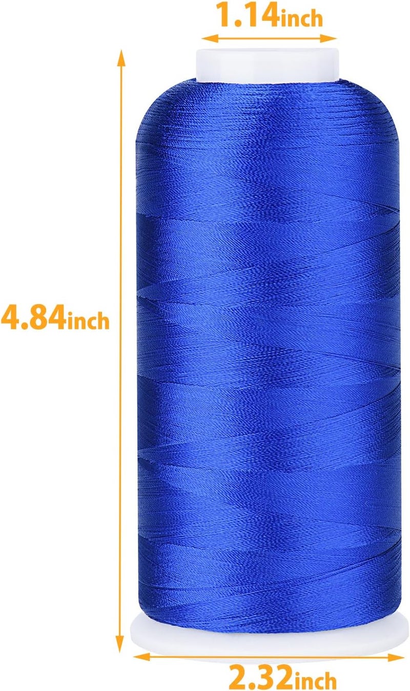 simthread Rayon Embroidery Thread 5500 Yards, 40wt 100% Rayon Viscose for Commercial and Domestic Machines - Blue 1134 - Image 1